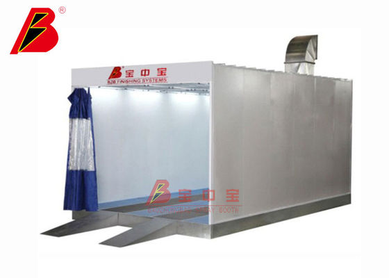 품질 PVC 커튼 6 kw 페인트 예습 스테이션을 닦는 부스에 모래를 뿌리기 공장