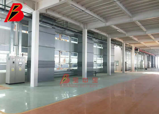 품질 열차 항공기 부분을 위한 큰 산업적 49KW 에어 분사 부스 공장