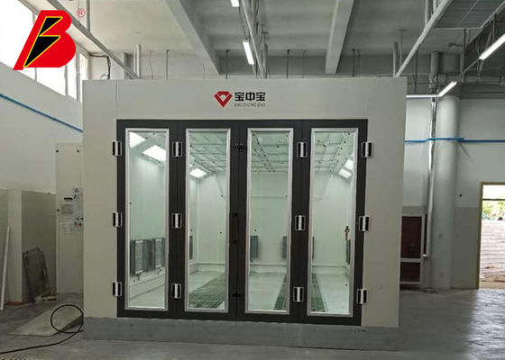 자동차 터빈 팬들을 위한 큰 컵 도어 16 kw 차량 스프레이 부스